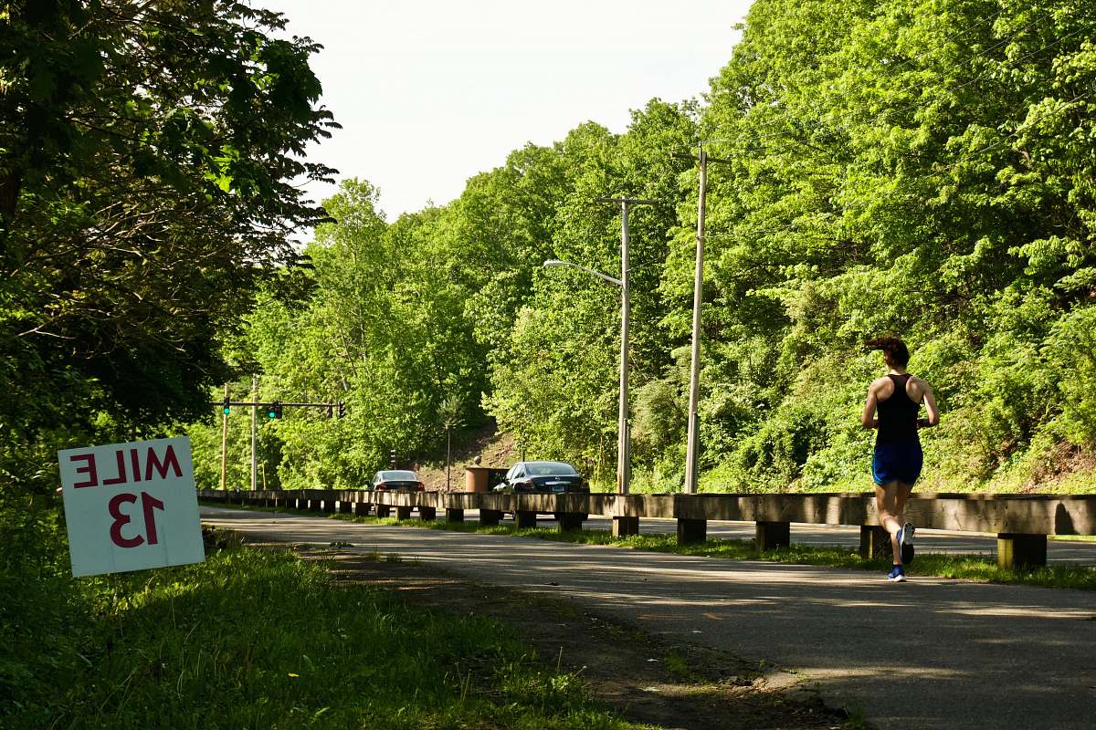 united states person running near road hamden